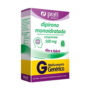 Dipirona Sodica 500mg Comprimido - Caixa com 20 Comprimidos